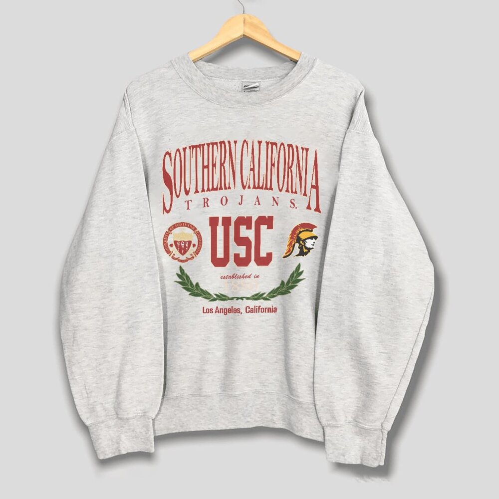 Vintage USC Trojans Sweatshirt University of Southern California Men Women Shirt